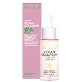 Pacifica vegan collagen complex serum bottle shows clean, cruelty-free hydration for aging skin