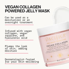 Pacifica jelly mask in a night routine for overnight hydration and glow.