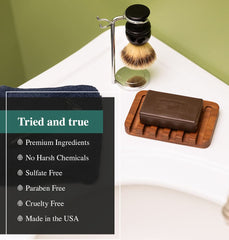 Packer's Pine Tar Soap outdoors scene ideal for camping skincare