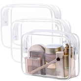 PACKISM clear toiletry bag front view helps spot items fast during security checks.