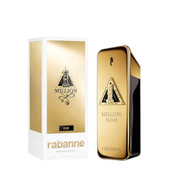 Paco Rabanne 1 Million Elixir cap close-up conveys premium attention to detail.