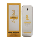 Paco Rabanne 1 Million Lucky bottle close-up with premium packaging for a striking gift