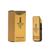 Paco Rabanne 1 Million mini bottle front showcases travel-ready luxury.