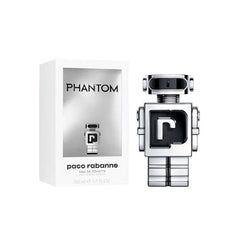 Paco Rabanne Phantom bottle front view highlighting bold design for confident everyday wear.