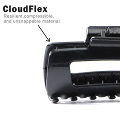 Paderison cloud hair clip with ponytail demonstrating secure hold during daily activities.