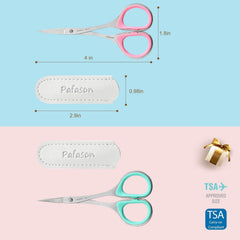 Pafason curved-blade cuticle scissor close-up enables precise contour trimming