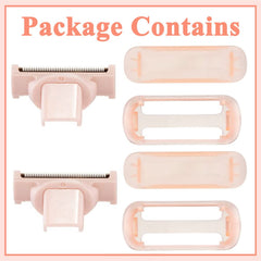 PAI4LEISI Flawless Nu Razor washable replacement heads ensure quick cleaning.