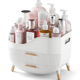 Pajiriona makeup organizer with drawers and top compartment for easy daily access