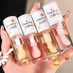 Pakivs hydrating clear lip oil bottle boosts moisture for smooth lips.