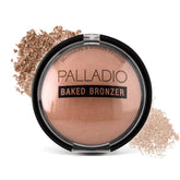 Palladio Baked Bronzer Atlantic Tan compact showing sun-kissed glow