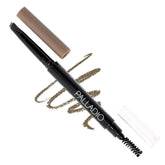 Palladio Brow Definer triangle tip delivers precise brow shape for natural definition.