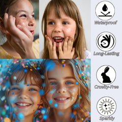 Paminify Gold Glitter Gel on body provides radiant shoulder shimmer.