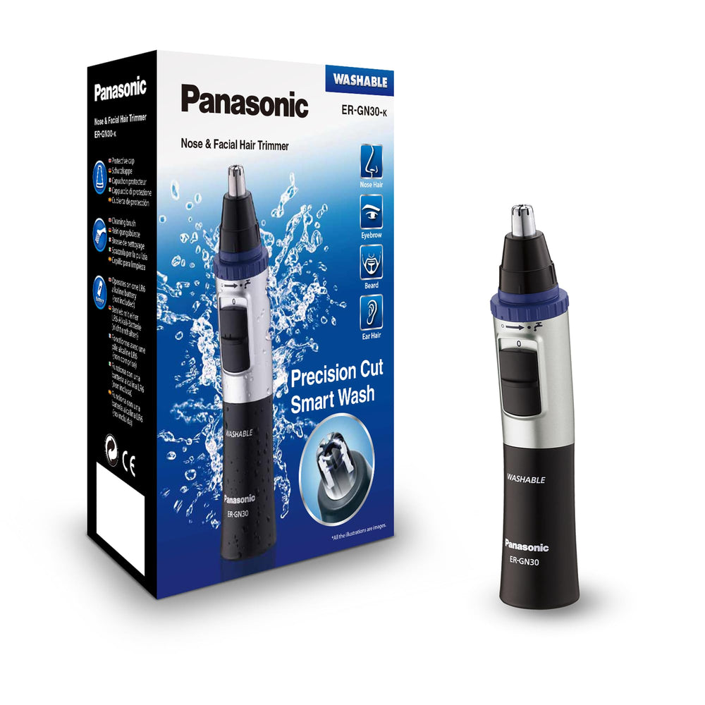 Panasonic ER-GN30-K trimmer angled body for easy grip and precise grooming