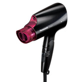 Panasonic nanoe compact hair dryer folding-handle for easy travel storage.