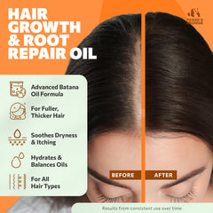 Panda's Promise Batana Oil pour demonstrates scalp hydration and lightweight shine