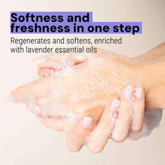 Panier des Sens coconut-oil enriched hand soap emphasizes skin nourishment during wash