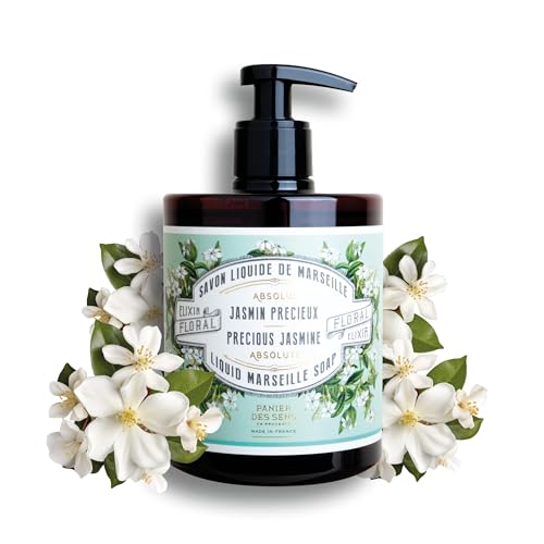 Panier des Sens moisturizing hand soap Jasmine foam bottle delivers gentle cleansing with rich aroma.