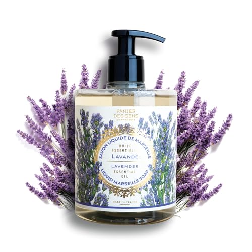 Panier des Sens moisturizing hand soap lavender pump offers gentle cleansing with coconut oil