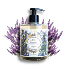 Panier des Sens moisturizing hand soap lavender pump offers gentle cleansing with coconut oil