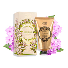 Panier des Sens Verbena Hand Cream packaging showcases premium formulation for daily hydration.