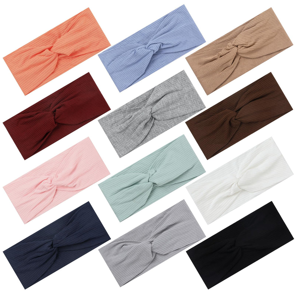 Panleding 12 piece stretchy headbands in vibrant colors for versatile workouts and daily wear