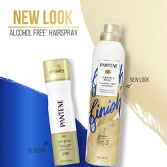 Pantene Air Spray 3 Dot two-pack packaging shown for convenient styling at home or travel.
