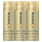 Pantene Beauty Balm on damp hair for smoothness, frizz control, and lightweight shine.