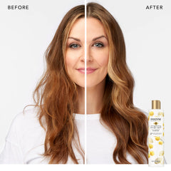 Pantene castor oil shampoo close-up highlighting strengthening formula