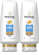 Pantene Classic Clean twin-pack bottles shown for everyday moisture and shine