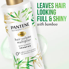 Pantene color-safe shampoo on wet hair emphasizing color protection