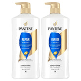 Pantene Conditioner Twin Pack front view with two bottles delivering color-safe hydration.