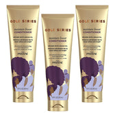 Pantene Gold Series Moist Boost Conditioner bottle highlights premium moisture for textured hair.