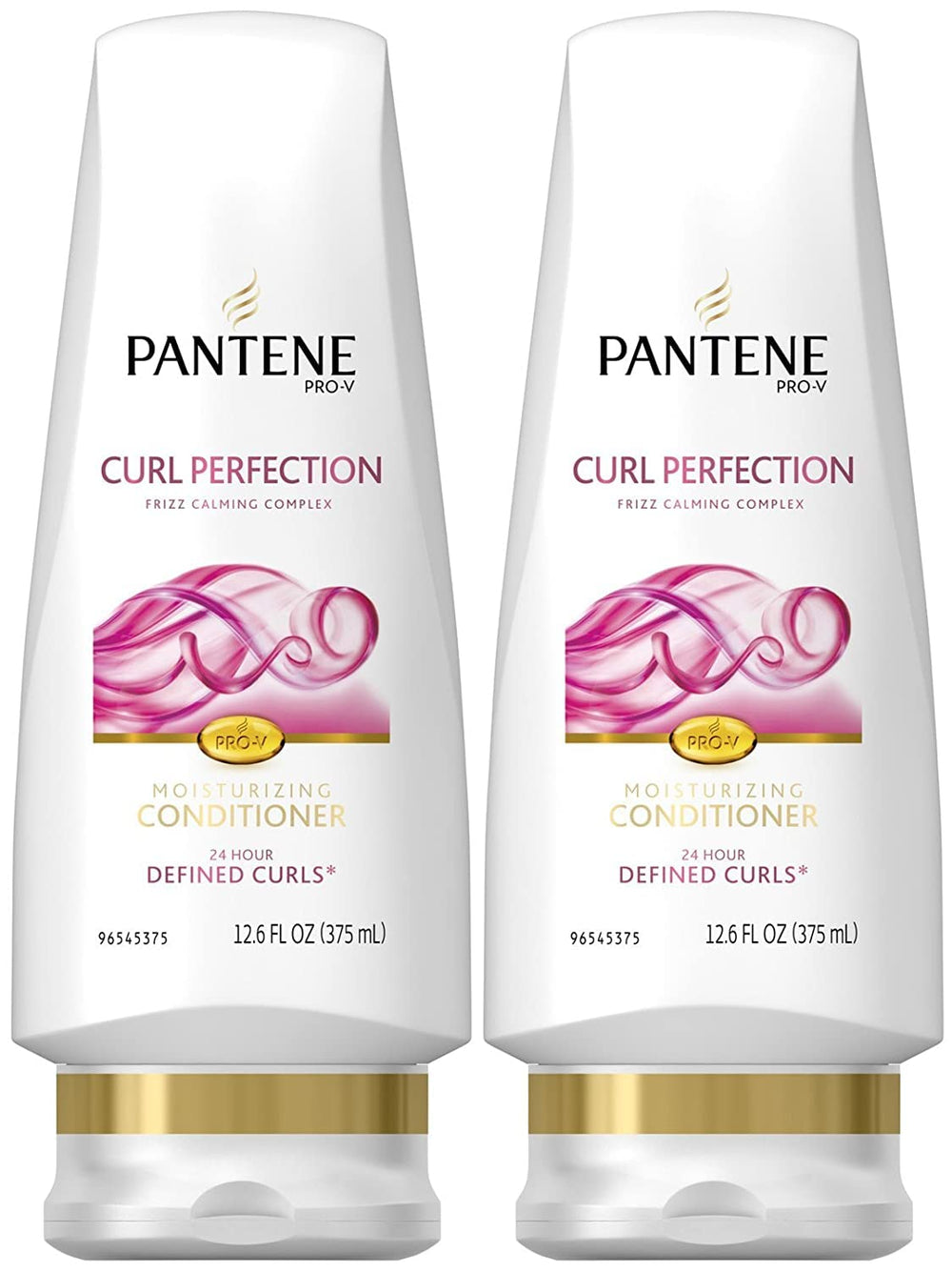Pantene Pro-V Curl Perfection Moisturizing Conditioner bottle front shows hydration for curly hair