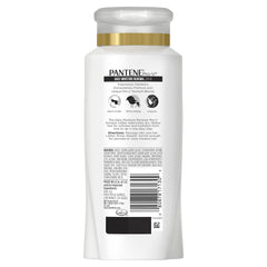 Pantene Pro-V Daily Moisture Renewal bottle back highlights Pro-V nutrients and antioxidants.