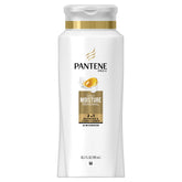 Pantene Pro-V Daily Moisture Renewal bottle closeup for nourished, hydrated hair.