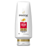 Pantene Pro-V Radiant Color Shine conditioner bottle highlights vibrant color protection.