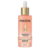 Pantene serum front bottle showing packaging and easy-to-use dropper benefit