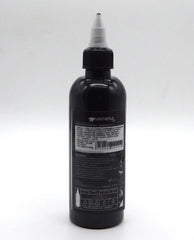Panthera Black BLK Gold bottle label close-up highlights Italian-made quality and safety standards.
