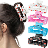 PANTIDE nurse claw clips with stethoscope design for secure all-day hair hold