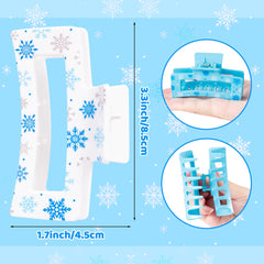 Pantide snowflake hair clip side view highlights lightweight comfort