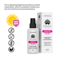 PAONN Keratin Hair Perfume—long-lasting fragrance for all-day scent.
