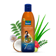 Parachute Advansed basil Tulsi leaves show herbal aromatics and nourishment