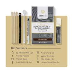 Parallel Products Nourishing Oil bottle enhances conditioning during color processing