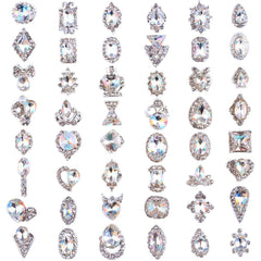 PARAOR crystal-AB nail stones shine under polish for standout manicures.