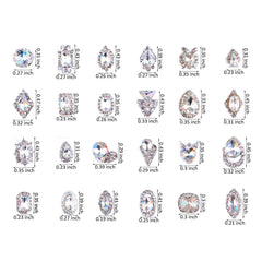 PARAOR nail-art rhinestones glass diamonds highlight outfits or crafts with sparkle.