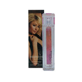 Paris Hilton Heiress bottle closeup highlights elegant design for gifting or vanity.