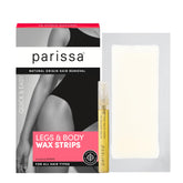 Parissa Legs & Body Wax Strips Kit ready-to-use for quick at-home waxing.