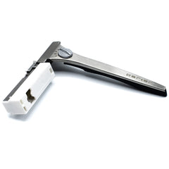 Parker Adjustable Injector Razor travel-ready design fits on-the-go grooming.