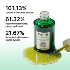 Parnell Cicamanu 92 Serum eco packaging on shelf.