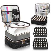 Partreko clear nail polish organizer bottle-slots enable quick nail-art prep and easy access